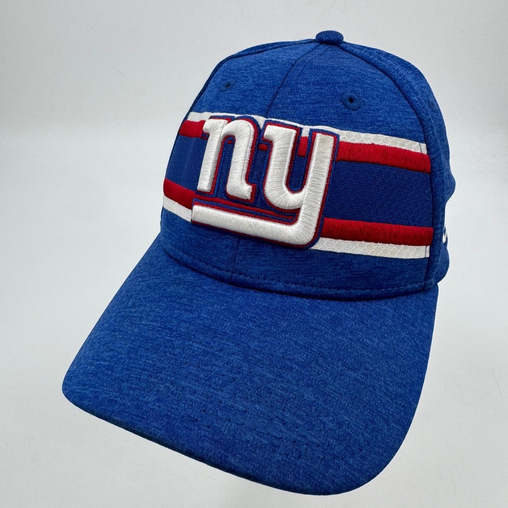 New Era New York Giants Hat Mens Small/Medium Blue 39THIRTY NFL Stretch Fit Cap